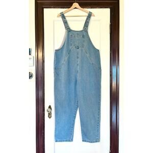 The Simple Folk Oversized Denim Dungaree Overalls- Medium, Slow Fashion Org. Ctn